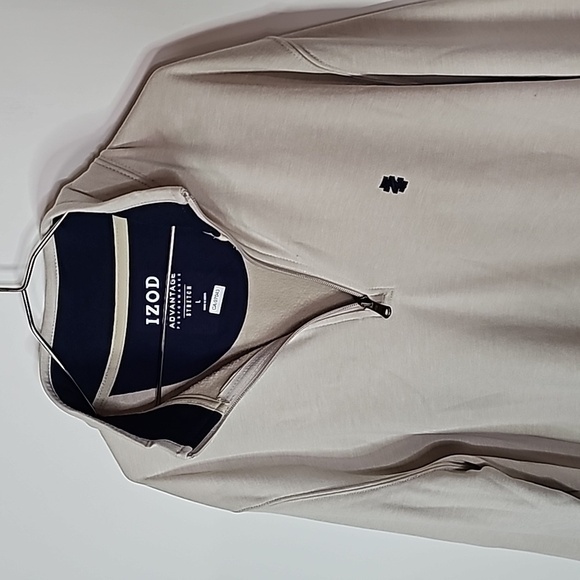 IZOD large cream half zip advantage performance stretch jacket - Picture 2 of 6